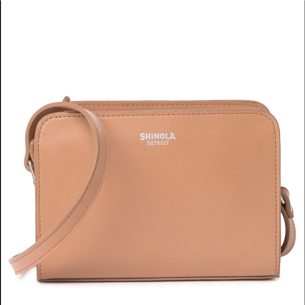 100% leather SHINOLA crossbody bag.